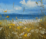 Beach Edge Flowers (Print) Framed 1/150