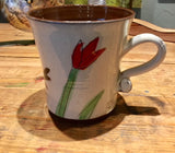 Blackbird with Tulips Mug (large)