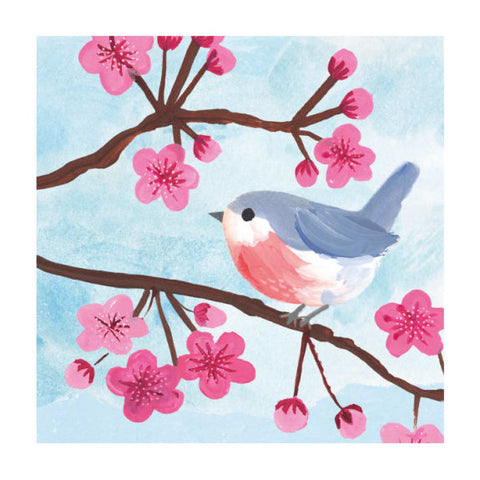 Bluebird & Cherry Blossom (card)