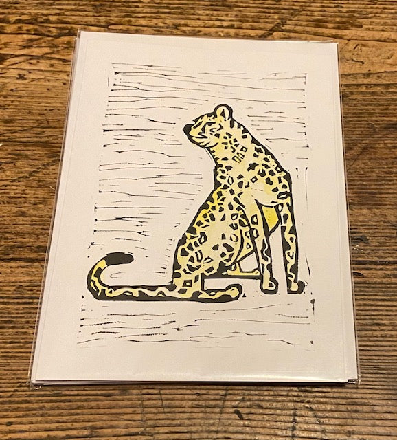 Leopard Card (Yellow)