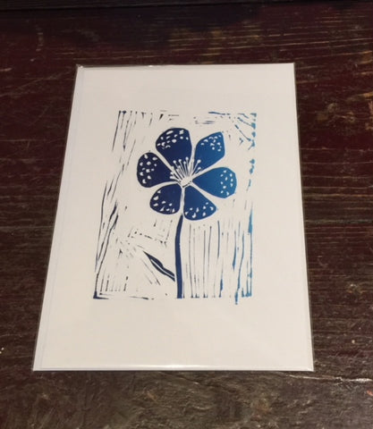 Flower Card (Blue)