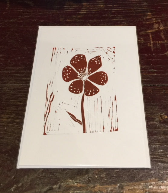 Flower Card (Cinnamon)