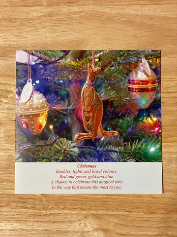 Christmas Tree decorations (Card)