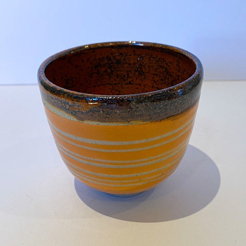 Small Ceramic Vessel, Orange (MM13)