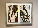 Birch Bark Diptych, Framed (EG08)