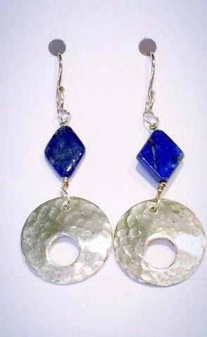 Lapis Lazuli Silver Earrings