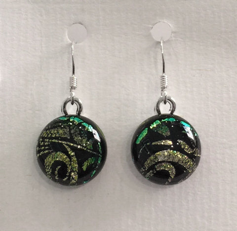 Dichroic Glass Earrings 7