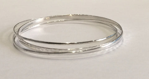 Trio of Silver Bangles