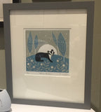Moon Badger (7/10) framed