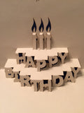 Happy Birthday Card (Cake with Candles)