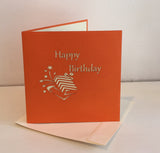 Happy Birthday Card (Orange Present)