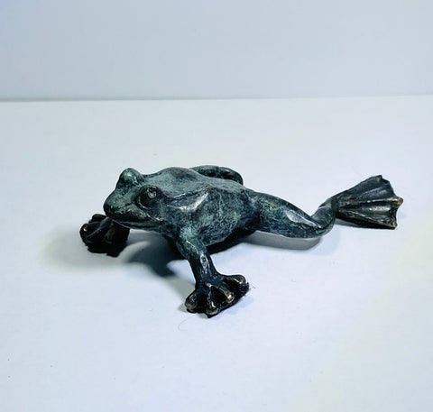 Frog 1, Solid Bronze Sculpture (LF22)