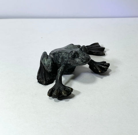 Frog 3, Solid Bronze Sculpture (LF22)