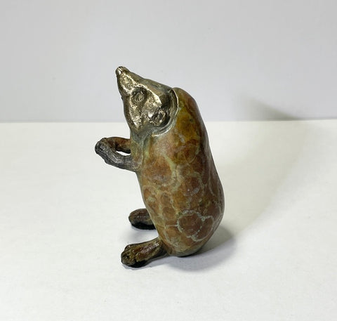 Hedgehog 3. Solid Bronze Sculpture (LF21)
