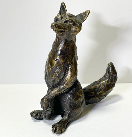 Fox 1. Solid Bronze Sculpture (LF19)