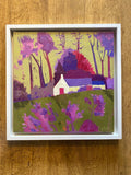 Spring Cottage. Acrylic on Canvas, Framed (GL46)