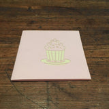 Pink Cup Cake Card