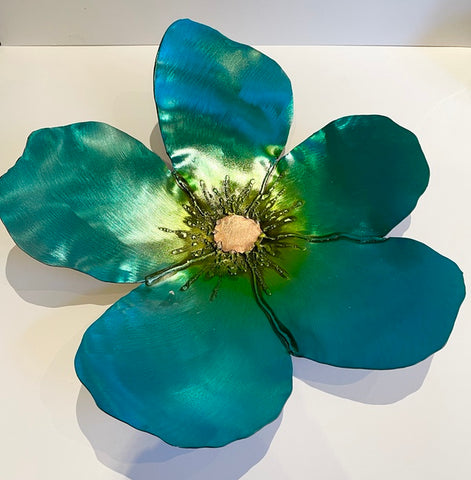 Turquoise Flower Bowl (WB)