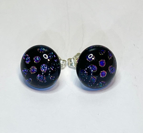 Dichroic Glass Stud Earrings (AF24)