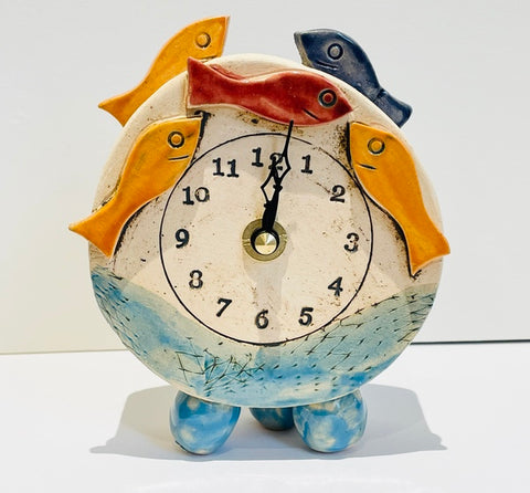 Fish Shoal Ceramic clock (IG04)