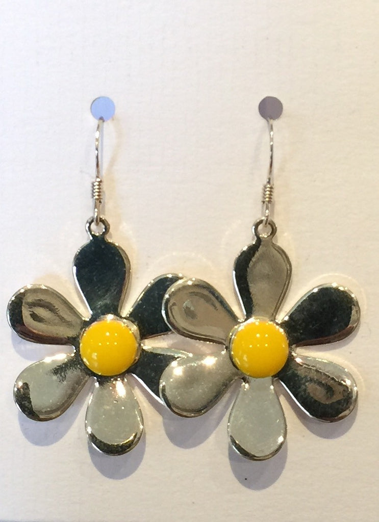 Daisy Flower Earrings (Yellow)