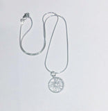 Sculpted Wire Circle Pendant 2