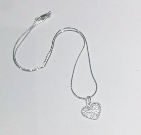 Sculpted Wire Heart Pendant