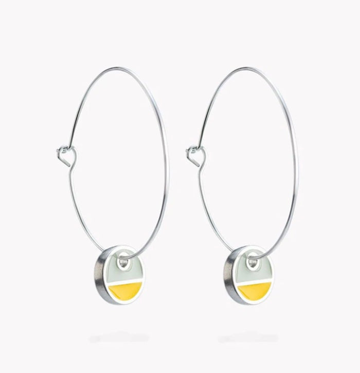 Horizon Hoop Earrings Yellow (LG65)