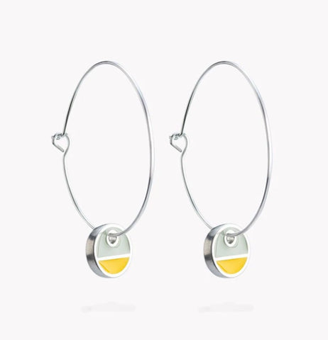 Horizon Hoop Earrings Yellow (LG65)
