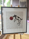 Banksy's Dog  (Shredded) (14/50) framed