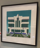Wes Anderson's Dog - Hoover Building (20/50) framed
