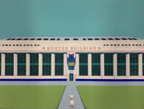 Wes Andersons' Dog - Hoover Building, 5/50 FRAMED (M32)