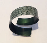 Green Linen Futures Strip Bangle