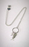 Silver Fish Pendant with Pearl