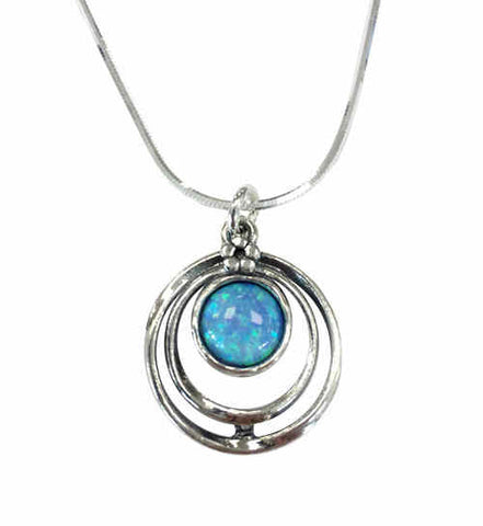 Triple Circle Pendant (Opal)