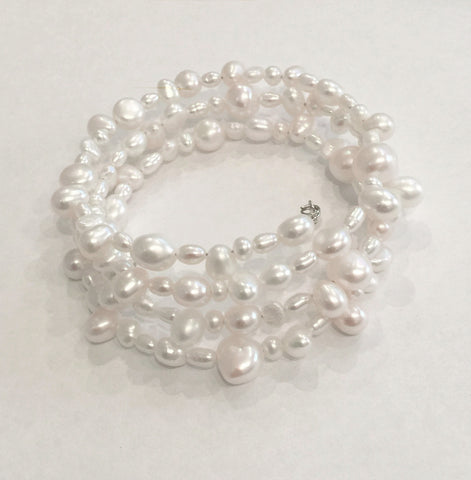 Triple-Strand Pearl Bracelet