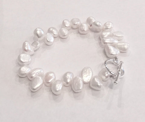 Side-drilled Pearl Bracelet