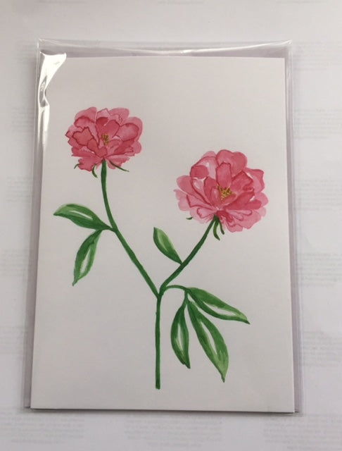 Peonies (card)