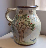 Large Trees Jug with Blackbirds