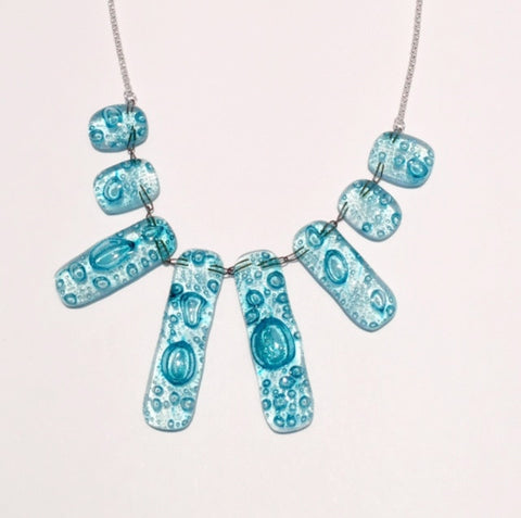 Bubble Necklace (8 part) Turquoise