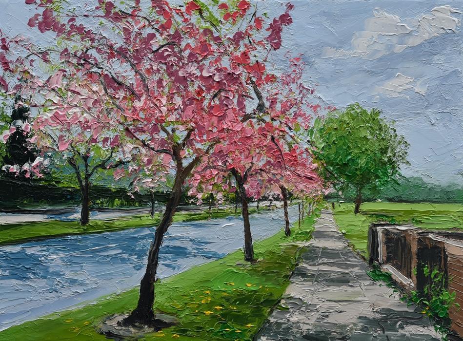 Early Blossoms, Bournville (Giclee Print) 1/150 CG15