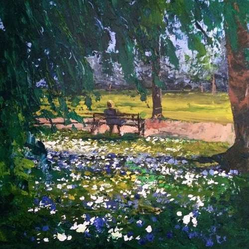 The First Warm Light of Spring, Bournville Park Print 4/150 (CG30)