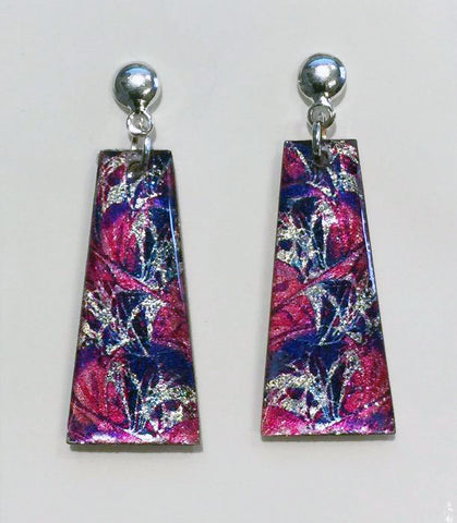 Roses and Violets Earrings