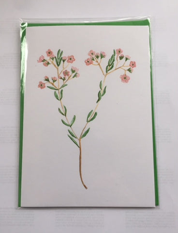 Wax Flowers (card)