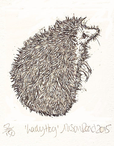 'Lady Hog' Etching Print (AR17)