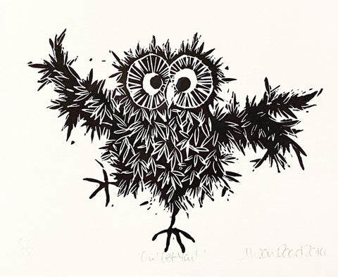 'Owl Get You' Linocut Print (AR09)