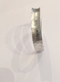 Brushed Silver Cuff Bangle (medium)